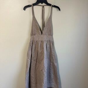 Sunner size 8 women's linen halter dress